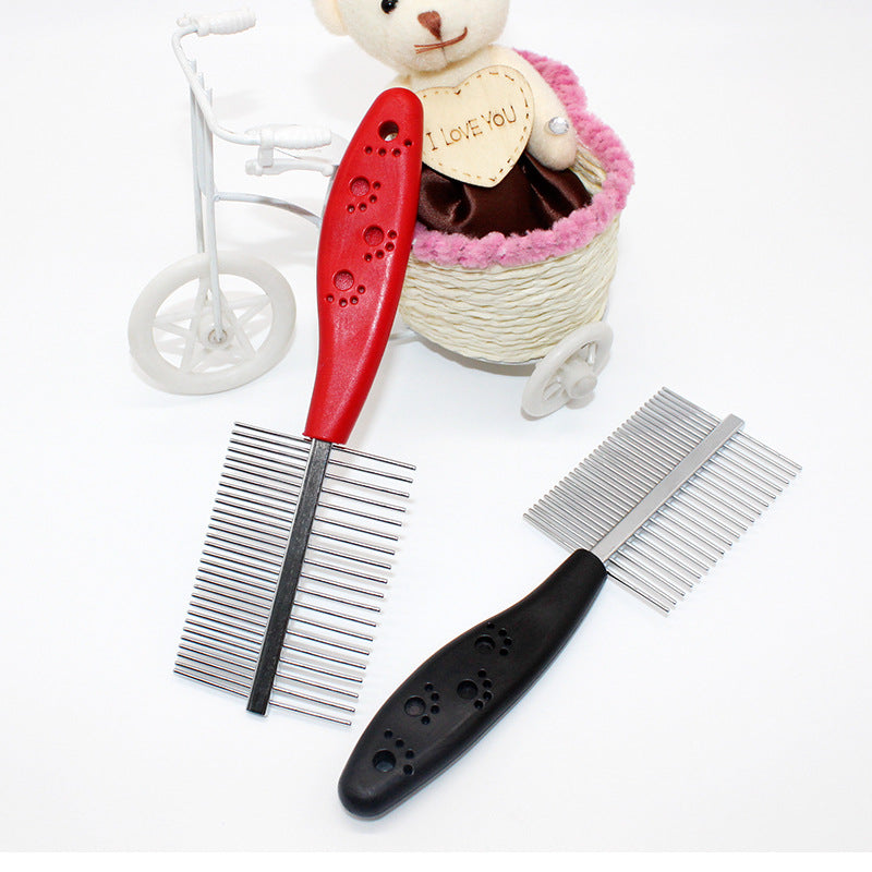 Double-Sided Pet Grooming Comb for Dogs & Cats, Detangling Tool