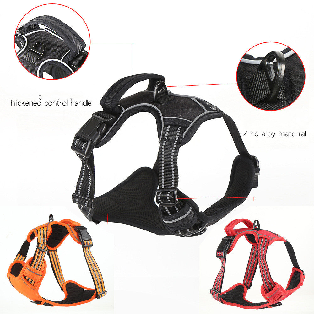 No Pull Dog Harness Reflective Breathable Adjustable Vest