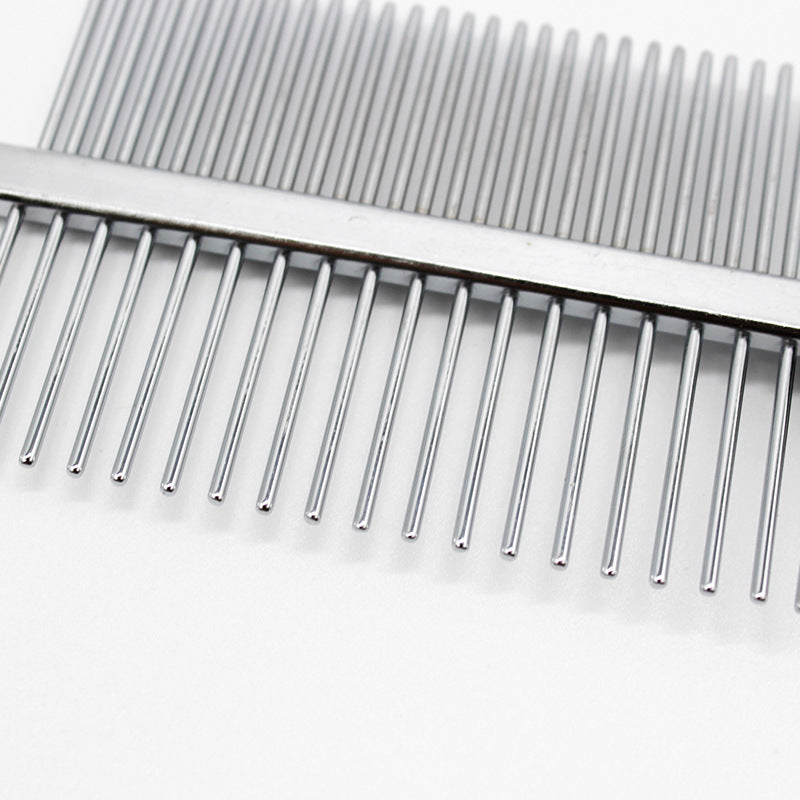 Double-Sided Pet Grooming Comb for Dogs & Cats, Detangling Tool