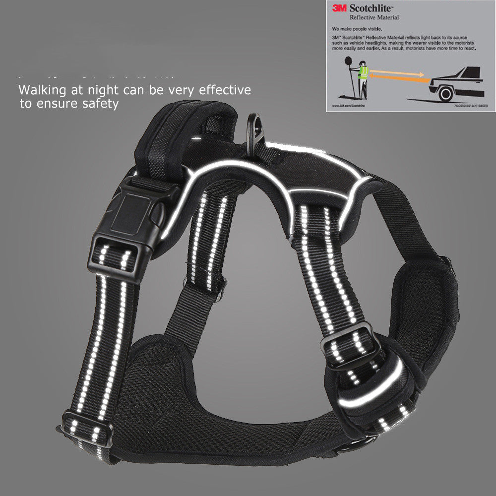 No Pull Dog Harness Reflective Breathable Adjustable Vest