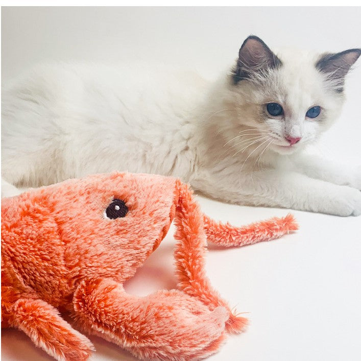 Interactive Flopping Fish Cat Toy USB Rechargeable Plush Toy
