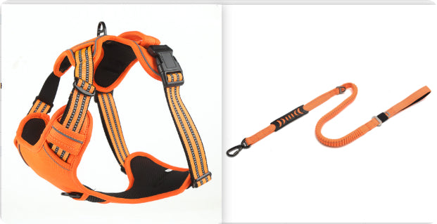No Pull Dog Harness Reflective Breathable Adjustable Vest