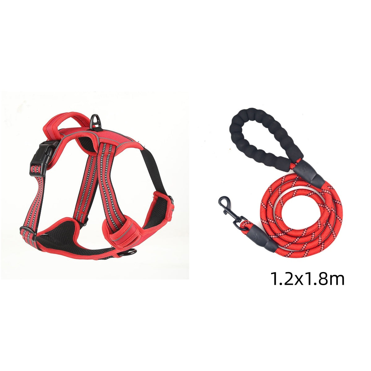 No Pull Dog Harness Reflective Breathable Adjustable Vest