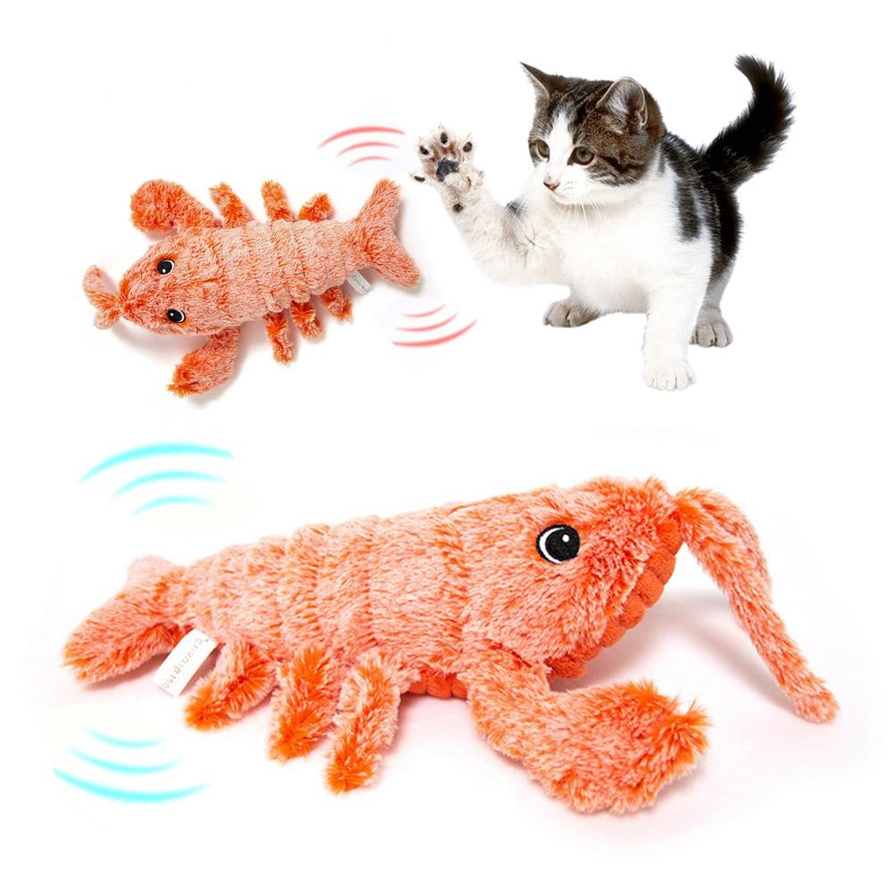 Interactive flopping fish cat toy USB rechargeable